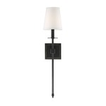 Monroe Wall Sconce - Classic Bronze / White