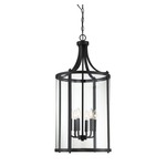 Penrose Foyer Pendant - Matte Black / Clear