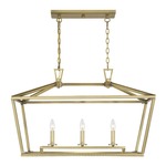 Townsend Linear Chandelier - Warm Brass
