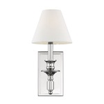 Washburn Wall Light - Polished Nickel / White