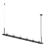 Intervals Linear Suspension - Satin Black / Clear / Etched Cylinder