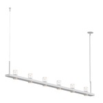 Intervals Linear Suspension - Satin White / Clear / Etched Cylinder