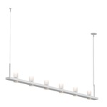 Intervals Linear Suspension - Satin White / Etched Cylinder