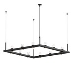 Intervals Square Suspension - Satin Black / Clear / Etched Cylinder