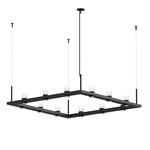 Intervals Square Suspension - Satin Black / Etched Cylinder