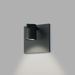 Suspenders Single Ended Cylinder Wall Light - Satin Black