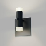 Suspenders Double Ended Cylinder Wall Light - Satin Black