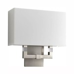 Chameleon Wall Sconce - Satin Nickel / Matte White Acrylic