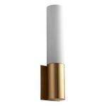 Magnum Wall Light - Aged Brass / Matte Opal Glass