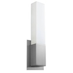 Vega Wall Light - Satin Nickel / Matte White Acrylic