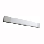 Apollo Bathroom Vanity Light - Satin Nickel / Matte White Acrylic