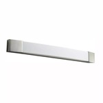 Apollo Bathroom Vanity Light - Satin Nickel / Matte White Acrylic