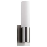 Magneta Wall Sconce - Satin Nickel / Matte White Acrylic