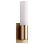 Magneta Wall Sconce - Aged Brass / Matte White Acrylic