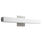 Adelphi Bathroom Vanity Light - Satin Nickel / Matte White