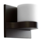 Olio Wall Light - Oiled Bronze / Matte Opal Glass