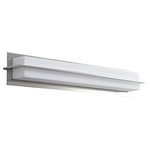 Metrix Bathroom Vanity Light - Polished Nickel / Matte White Acrylic