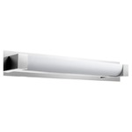 Balance Bathroom Vanity Light - Polished Nickel / Matte White Acrylic