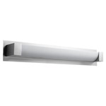 Balance Bathroom Vanity Light - Satin Nickel / Matte White Acrylic