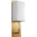 Epoch Wall Light - Aged Brass / White Cotton