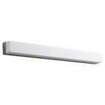 Adagio Bathroom Vanity Light - Satin Nickel / Matte White