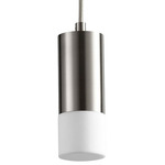 Magneta Pendant - Satin Nickel / Matte White Acrylic