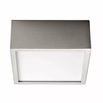 Pyxis Ceiling / Wall Light Fixture - Satin Nickel / Matte White Acrylic