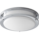 Oracle 10 Inch Wall / Ceiling Light - Polished Chrome / Matte White