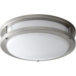Oracle 10 Inch Wall / Ceiling Light - Satin Nickel / Matte White