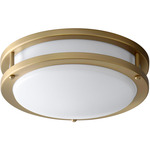 Oracle 10 Inch Wall / Ceiling Light - Aged Brass / Matte White