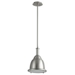 Ruvo Pendant - Satin Nickel / White Tiffany