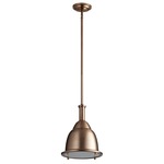 Ruvo Pendant - Satin Copper / White Tiffany