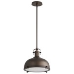 Vida Pendant - Oiled Bronze / White Tiffany