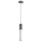 Magnum Pendant - Satin Nickel / Matte White Acrylic