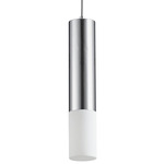 Opus Pendant - Polished Chrome / Matte White Acrylic