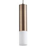 Opus Pendant - Satin Copper / Matte White Acrylic