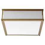 Modulo Ceiling Light Fixture - Aged Brass / Matte White Acrylic