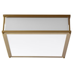 Modulo Ceiling Light Fixture - Aged Brass / Matte White Acrylic