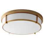 Io Ceiling Light - Aged Brass / Matte White Acrylic