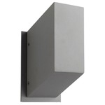 Uno Outdoor Wall Light - Gray / Frosted