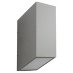 Uno Outdoor Wall Light - Gray / Frosted