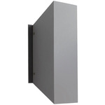 Duo Outdoor Wall Sconce - Gray / Frosted