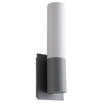 Magneta Outdoor Wall Sconce - Gray / White Opal Glass