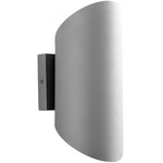 Scope Outdoor Color-Select Wall Sconce - Gray / Frosted