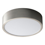 Peepers 10 Inch Wall / Ceiling Light - Satin Nickel / Matte White
