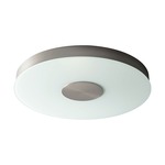 Dione Ceiling / Wall Light Fixture - Satin Nickel / Frosted