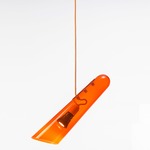 Flutes Pendant - Transparent Orange