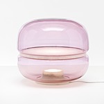 Macaron Table Lamp - Onyx White / Transparent Light Pink