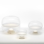 Macaron Table Lamp - Onyx White / Transparent