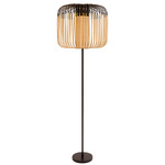 Bamboo Floor Lamp - Black